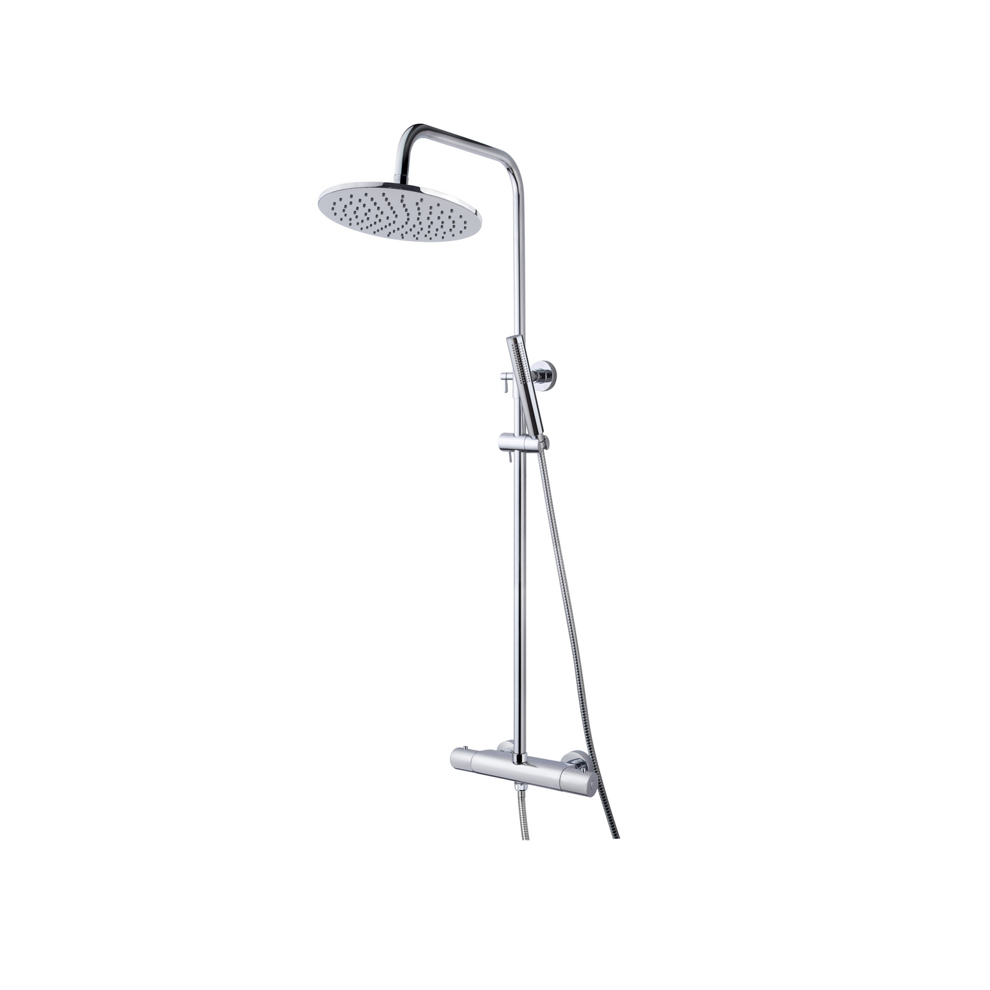 Thermostatische opbouw regendoucheset Wiesbaden Caral chroom