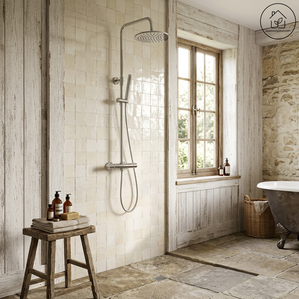Thermostatische opbouw regendoucheset Wiesbaden Caral chroom