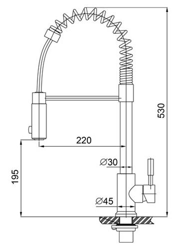 Keukenmengkraan Wiesbaden Floyd professional chef keukenkraan in geborsteld RVS