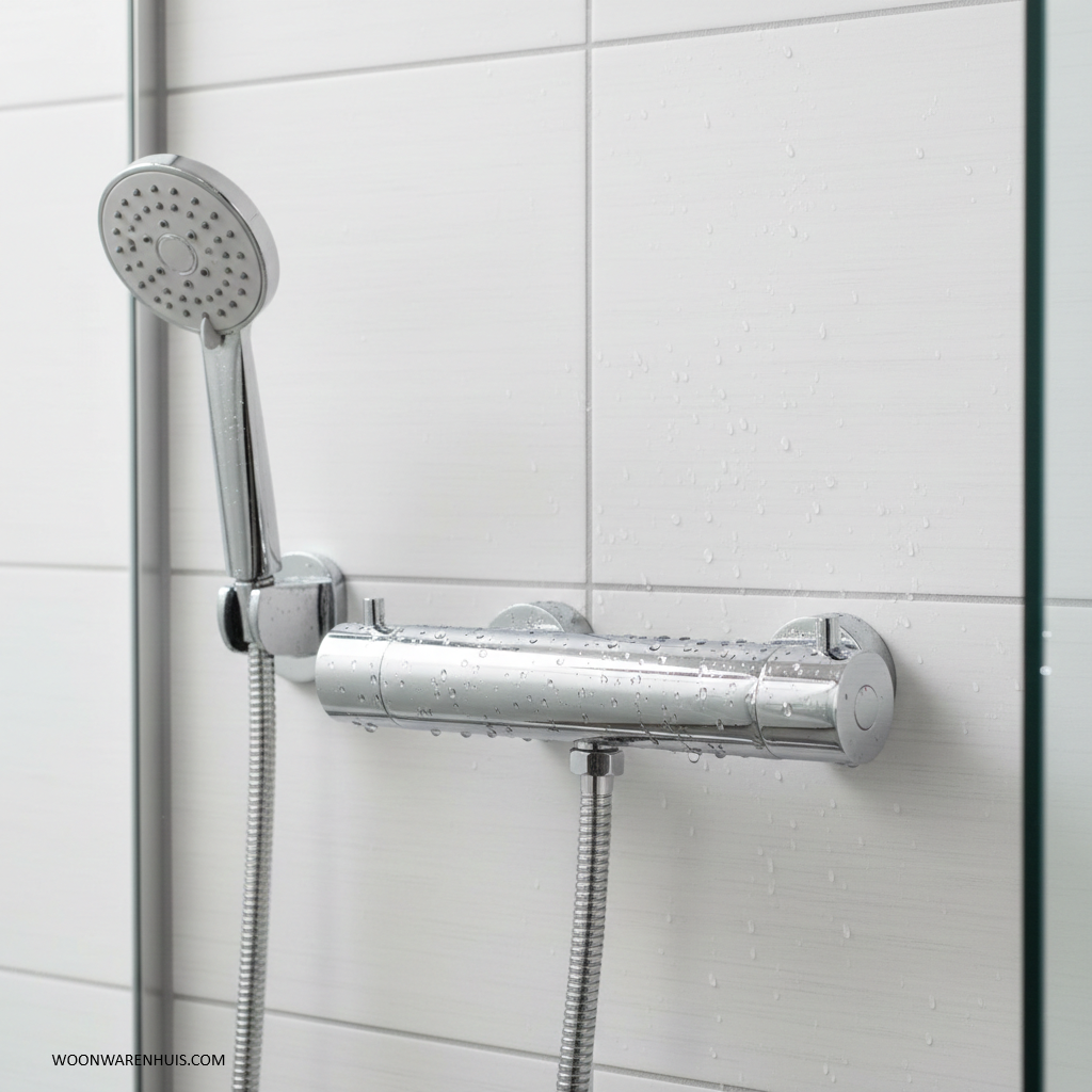 Thermostatische douchekraan Wiesbaden Caral met Cool Touch in chroom