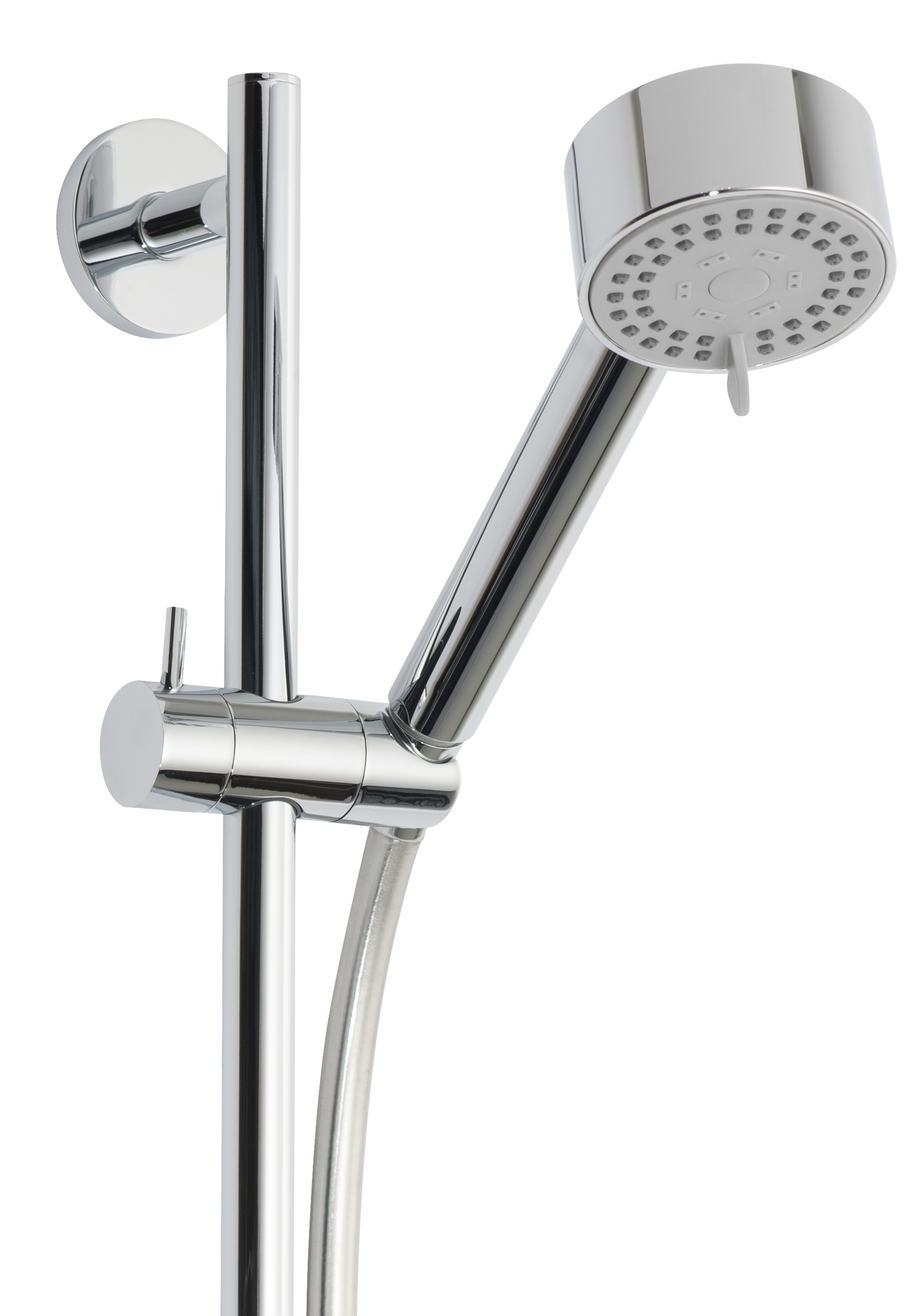 Wiesbaden Unimatch Cadans glijstangset compleet met handdouche 3 standen diameter 8 cm chroom
