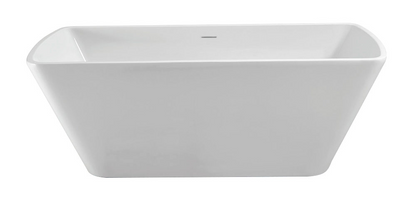 Vrijstaand acryl ligbad Wiesbaden Larx 170x78 cm inclusief waste wit glanzend