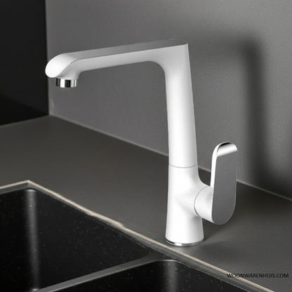 Keukenmengkraan Xellanz Tarma wit en chroom