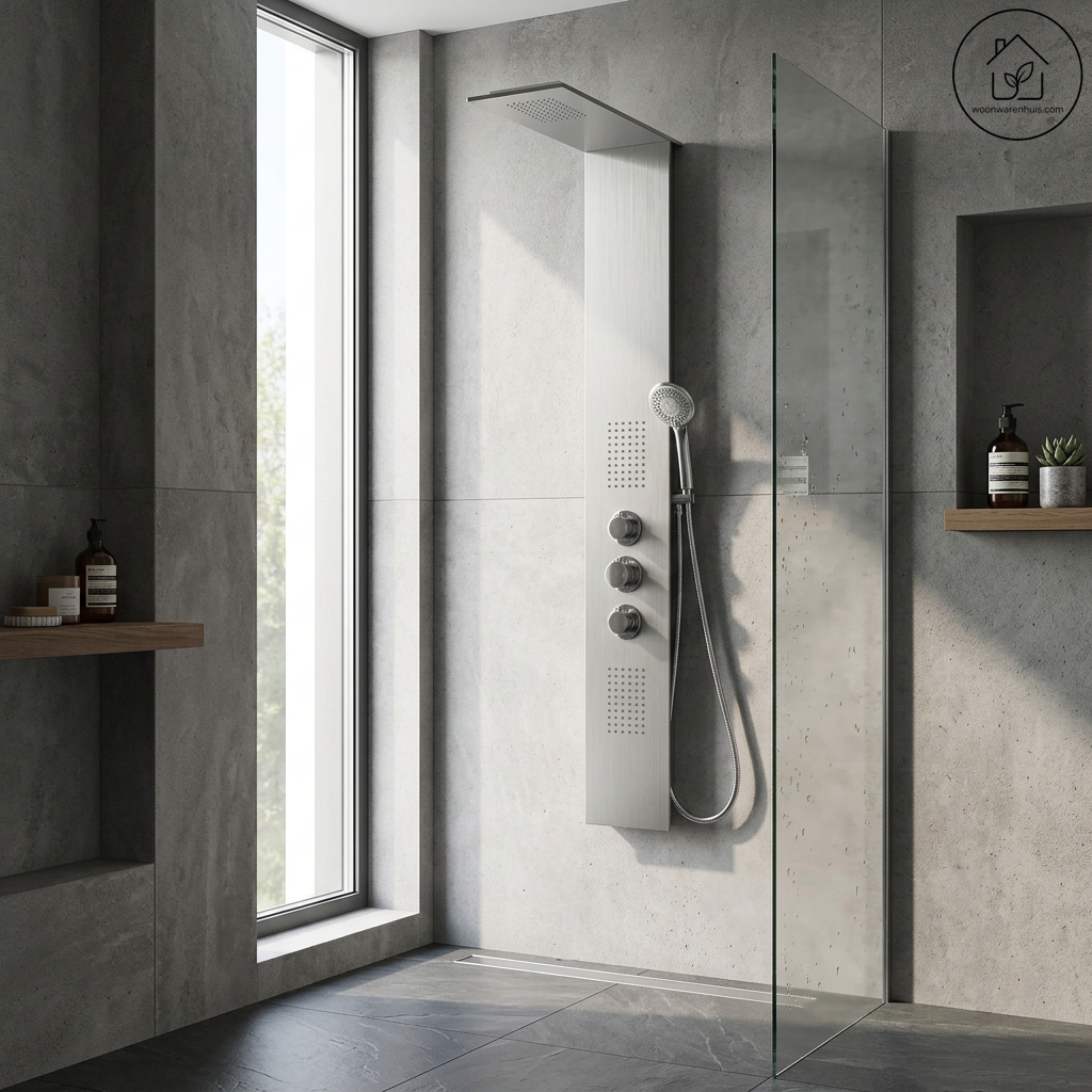 Thermostatische douchekolom Wiesbaden Ontario RVS