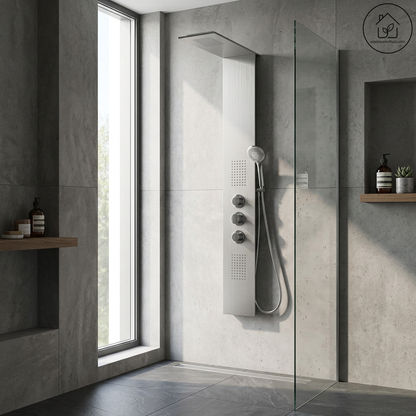 Thermostatische douchekolom Wiesbaden Ontario RVS