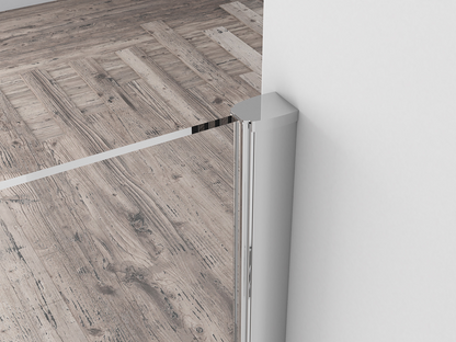 Inloopdouche Xellanz Eco 90cm x 200cm met chroom profiel en 8mm helder glas
