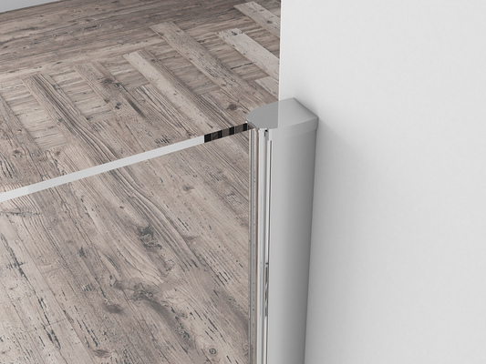 Inloopdouche Xellanz Eco 90cm x 200cm met chroom profiel en 8mm helder glas