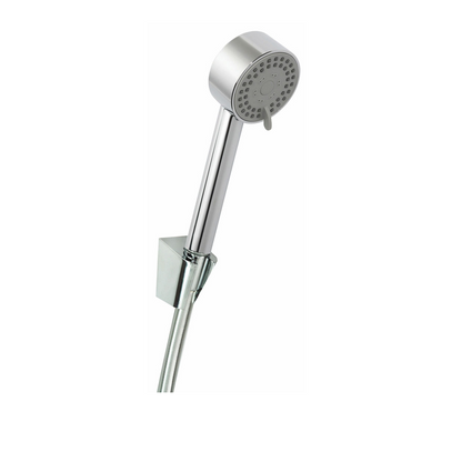 Wiesbaden Unimatch Cadans handdoucheset met handdouche 3 standen diameter 8 cm, doucheslang en wandhouder kantelbaar chroom