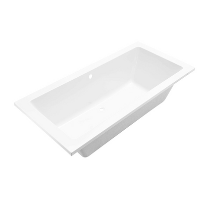 Inbouw ligbad Wiesbaden Santino SQ 180x80 cm acryl mat wit