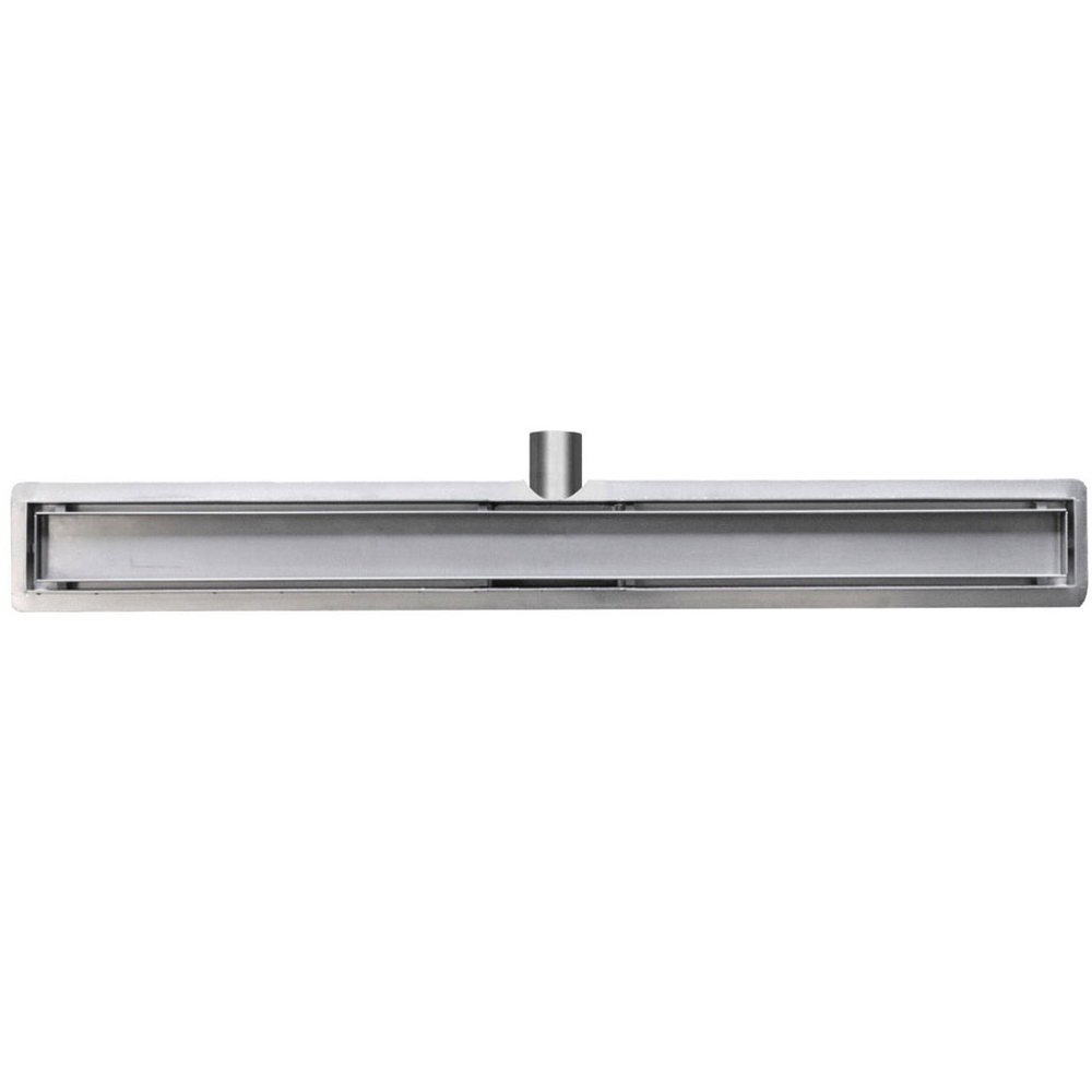Douchegoot 60cm met flens en tegelrooster in rvs