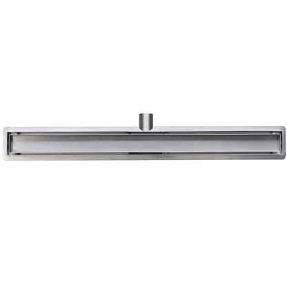 Douchegoot 60cm met flens en tegelrooster in rvs
