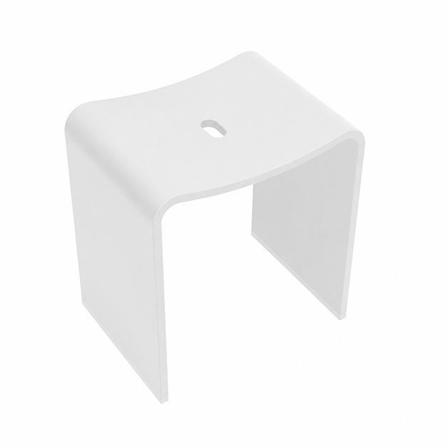 Douchekruk Wiesbaden Zita Solid surface 40x30cm mat wit