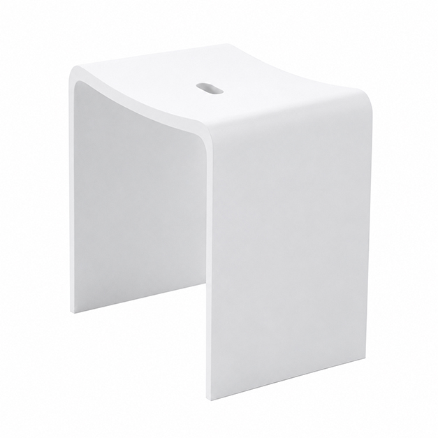 Douchekruk Wiesbaden Zita Solid surface 40x30cm mat wit