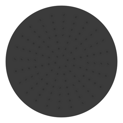Wiesbaden Unimatch hoofddouche 30cm diameter mat zwart