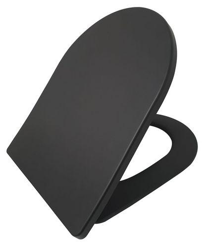 Toiletzitting Wiesbaden Shade Slime softclose en quick release in mat zwart