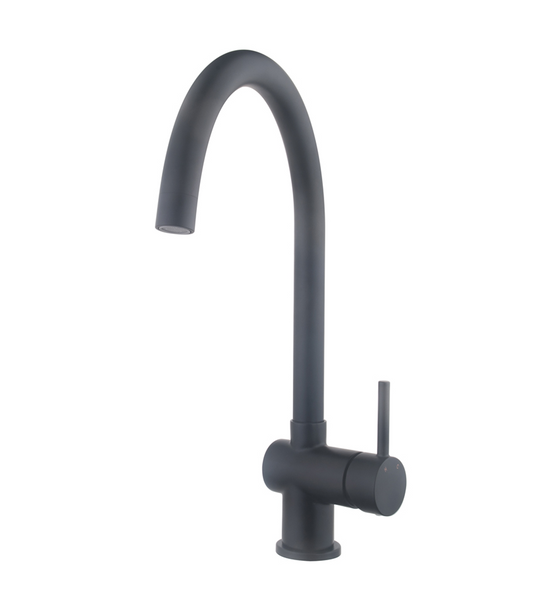 Keukenmengkraan Wiesbaden Caral met coldstart in mat zwart