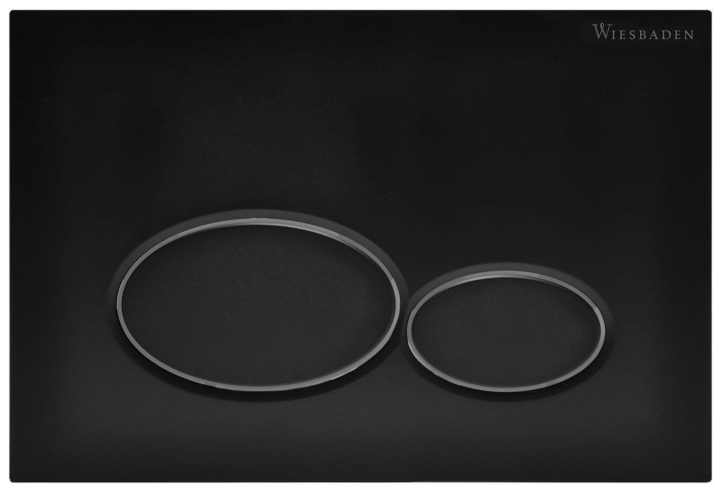Bedieningspaneel Wiesbaden X32 mat zwart voor inbouwreservoir Geberit Duofix UP-320