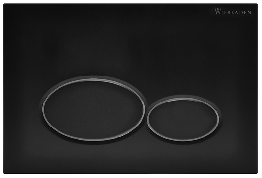 Bedieningspaneel Wiesbaden X32 mat zwart voor inbouwreservoir Geberit Duofix UP-320