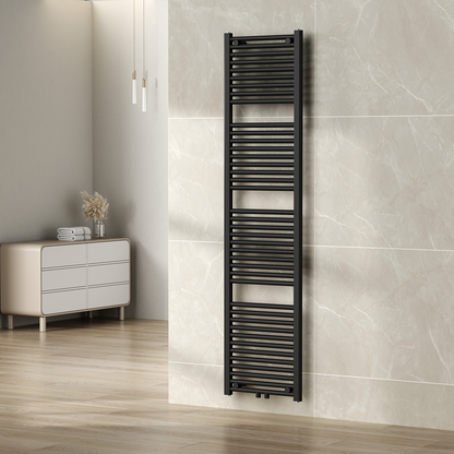 CV designradiator Wiesbaden Elara 180cm x 45cm mat zwart