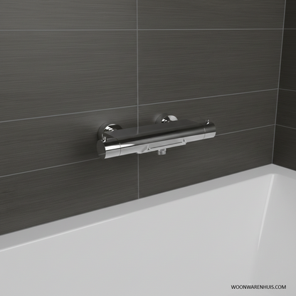 Thermostatische badkraan Wiesbaden Style waterval met Cool Touch in chroom