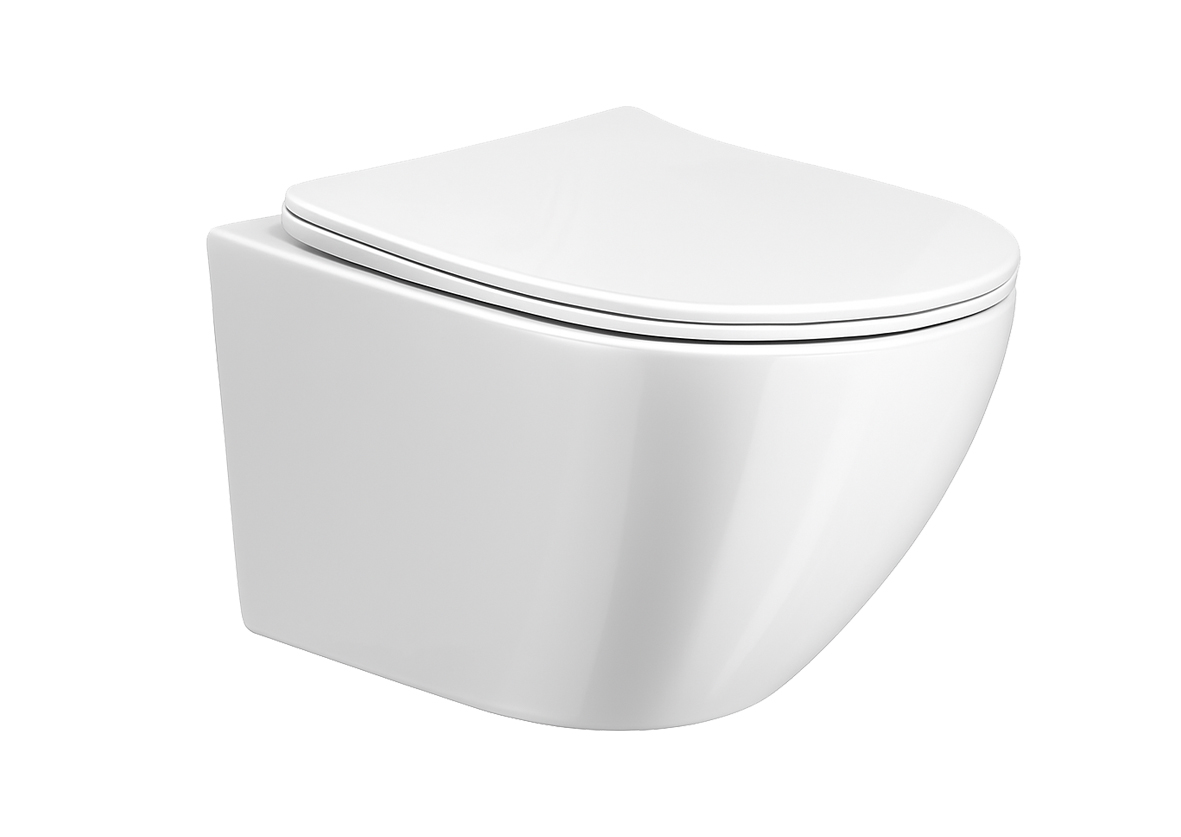 One pack Inbouwreservoir Geberit Duofix UP-320 met Sigma reservoir, drukplaat wit en wandcloset Nibiru