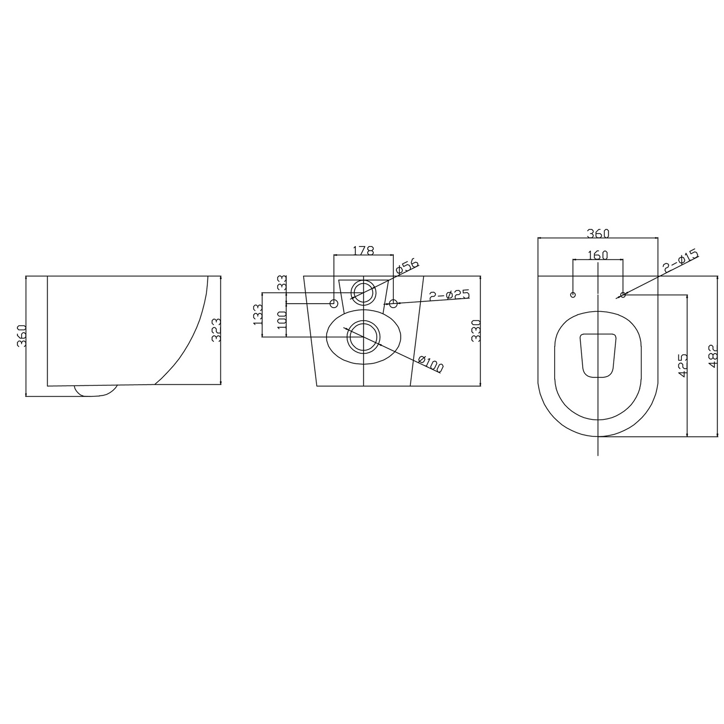 One pack Inbouwreservoir Geberit Duofix UP-320 met Sigma reservoir, drukplaat wit en wandcloset Nibiru