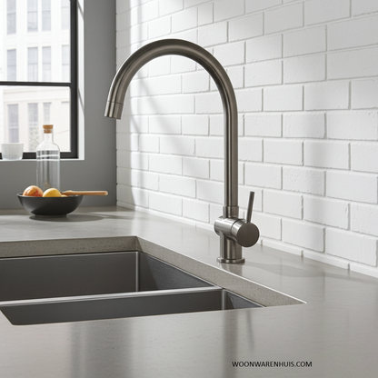 Keukenmengkraan Wiesbaden Caral met coldstart in PVD gunmetal