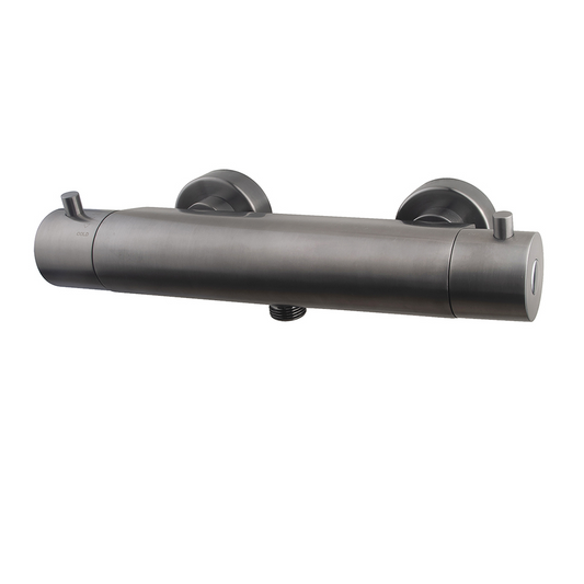 Thermostatische douchekraan Wiesbaden Caral met Cool Touch in gunmetal