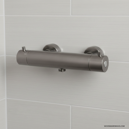 Thermostatische douchekraan Wiesbaden Caral met Cool Touch in gunmetal