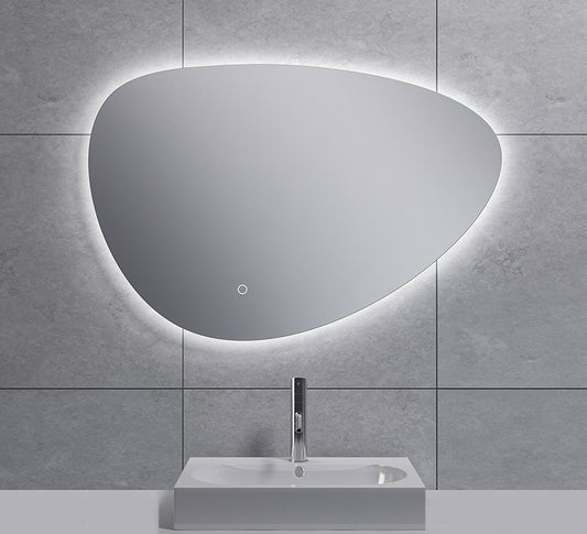 Badkamerspiegel Wiesbaden Uovo 60x41cm met indirecte/dimbare LED verlichting
