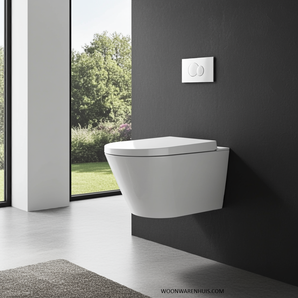 Wandcloset Douche-WC Xellanz Vesta ECO rimless wit