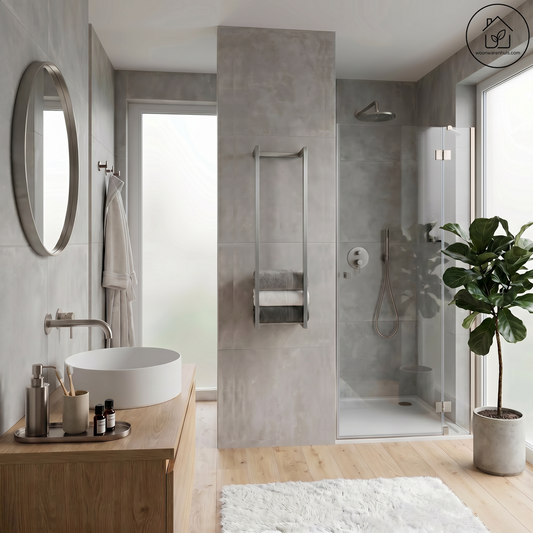 Handdoekrek Wiesbaden Loft 95x25x20cm in RVS