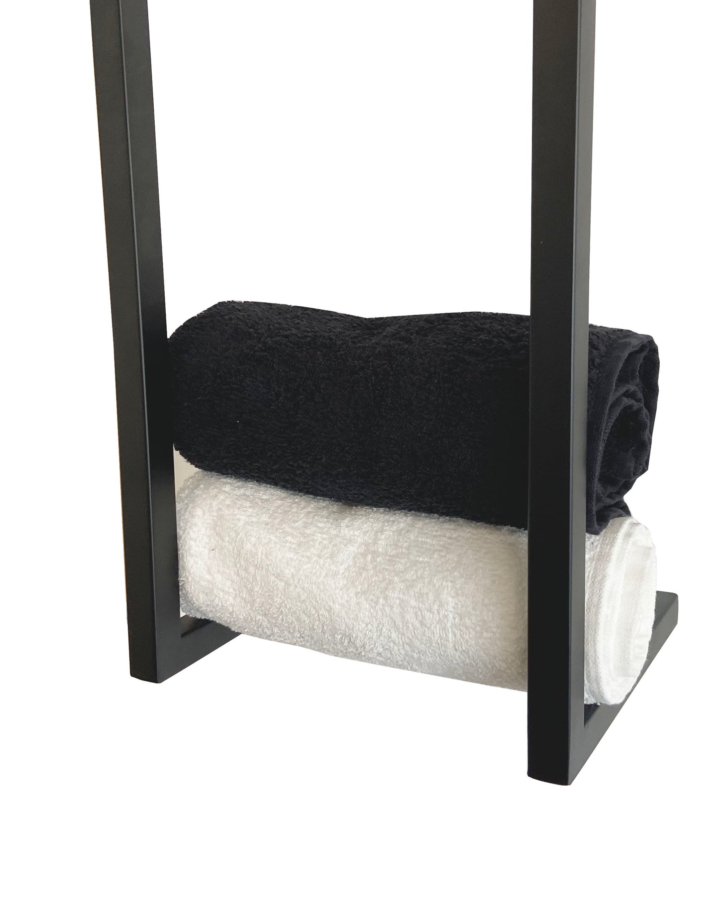 Handdoekrek Wiesbaden Loft 95x25x20cm in mat zwart