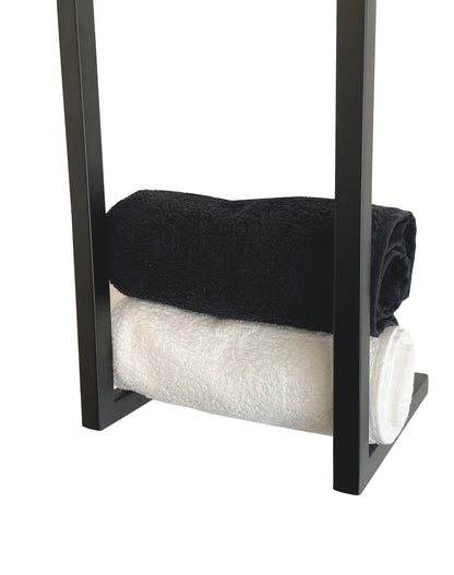 Handdoekrek Wiesbaden Loft 95x25x20cm in mat zwart