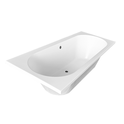 Inbouw ligbad Wiesbaden Portus RD 180x80 cm mat wit