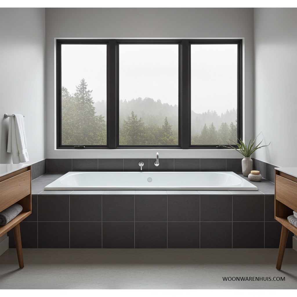 Inbouw ligbad Wiesbaden Portus RD 180x80 cm mat wit