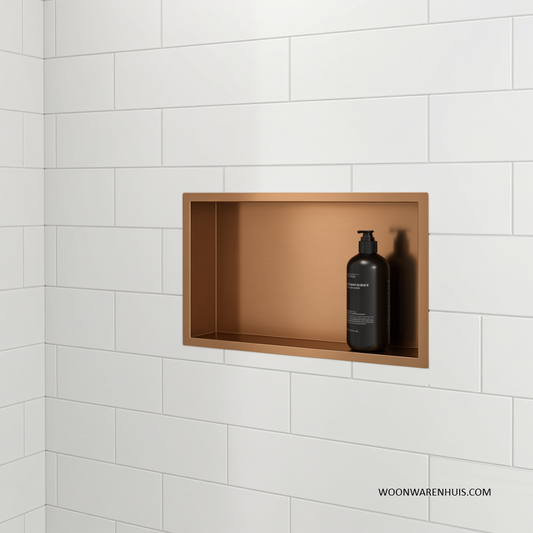Inbouwnis voor douche Wiesbaden Demis 60x30 cm in geborsteld brons