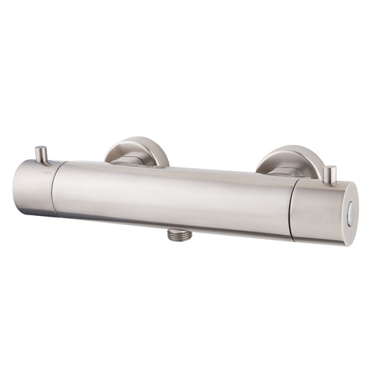 Thermostatische douchekraan Wiesbaden Caral met Cool Touch in RVS look