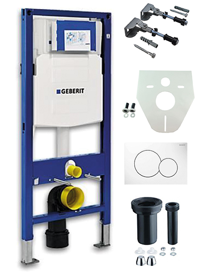 Inbouwreservoir Geberit Duofix UP-320 met Sigma reservoir en drukplaat wit - foto #3