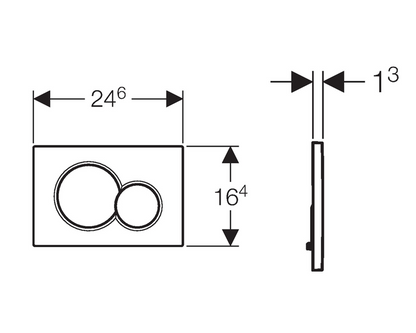 Inbouwreservoir Geberit Duofix UP-320 met Sigma reservoir en drukplaat wit