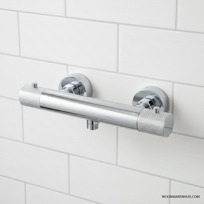 Thermostatische douchekraan Wiesbaden Ribbd in chroom