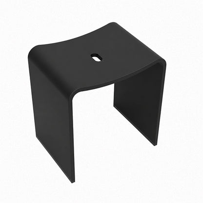 Douchekruk Wiesbaden Zita Solid surface 40x30cm mat zwart