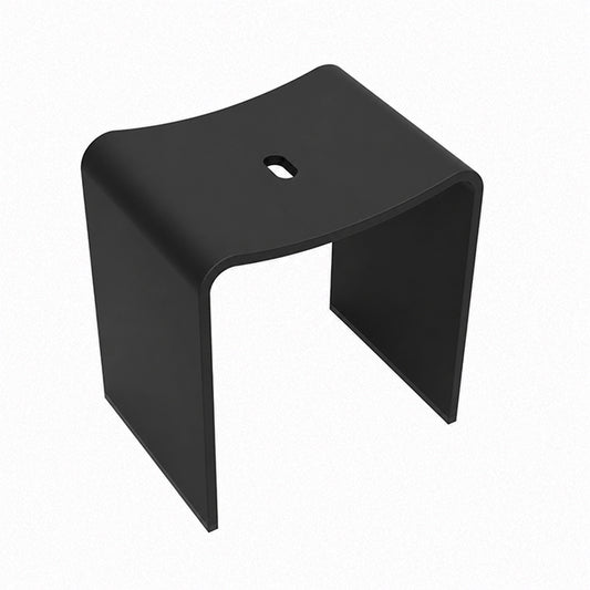 Douchekruk Wiesbaden Zita Solid surface 40x30cm mat zwart