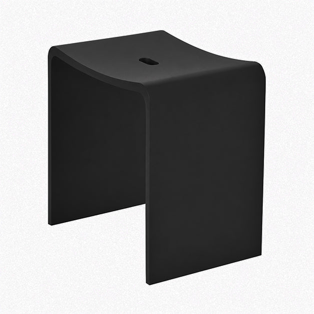 Douchekruk Wiesbaden Zita Solid surface 40x30cm mat zwart
