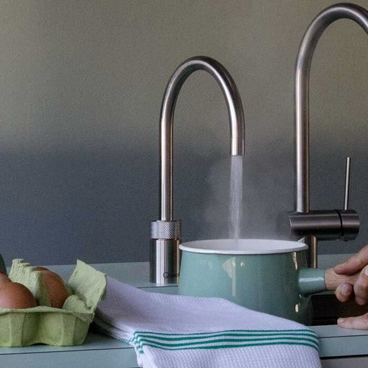 Kokendwaterkraan Quooker Nordic Round Single tap in RVS met PRO3 reservoir