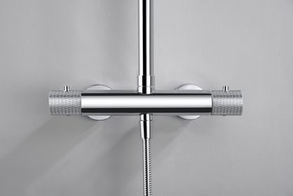 Thermostatische opbouw regendoucheset Wiesbaden Ribbd chroom - foto #10