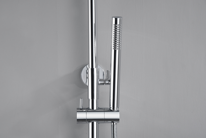 Thermostatische opbouw regendoucheset Wiesbaden Ribbd chroom - foto #11