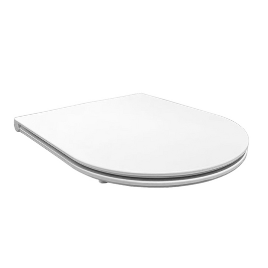 Toiletzitting Wiesbaden Flatline softclose en quick release in mat wit