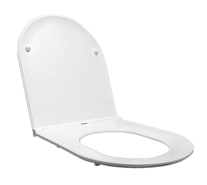 Toiletzitting Wiesbaden Flatline softclose en quick release in mat wit