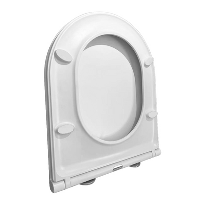 Toiletzitting Wiesbaden Flatline softclose en quick release in mat wit